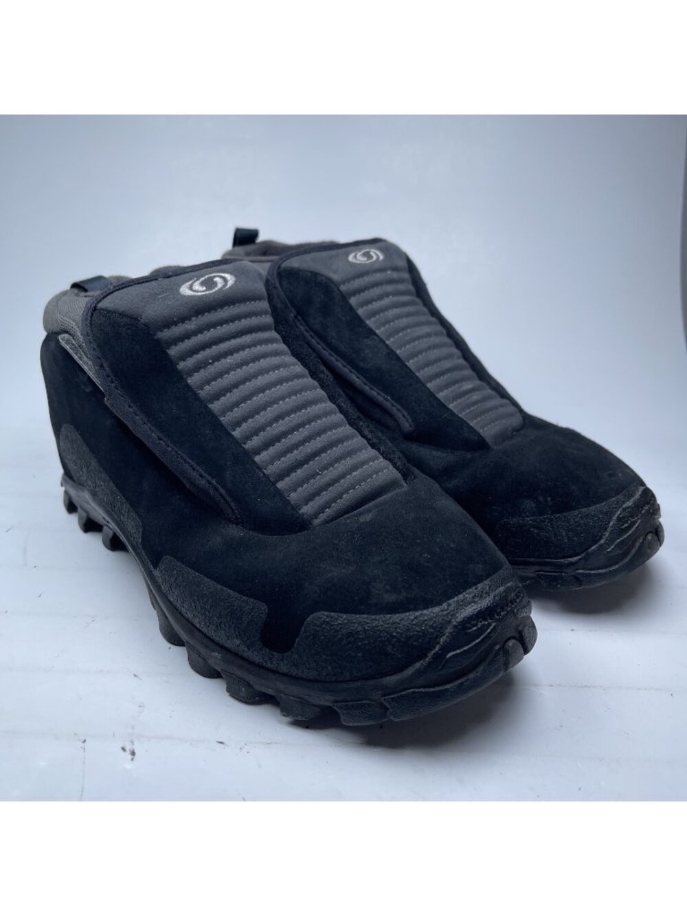VTG Y2K Salomon Contagrip Snow Clog Mule Slip-On Winter Black Women Size 7 US